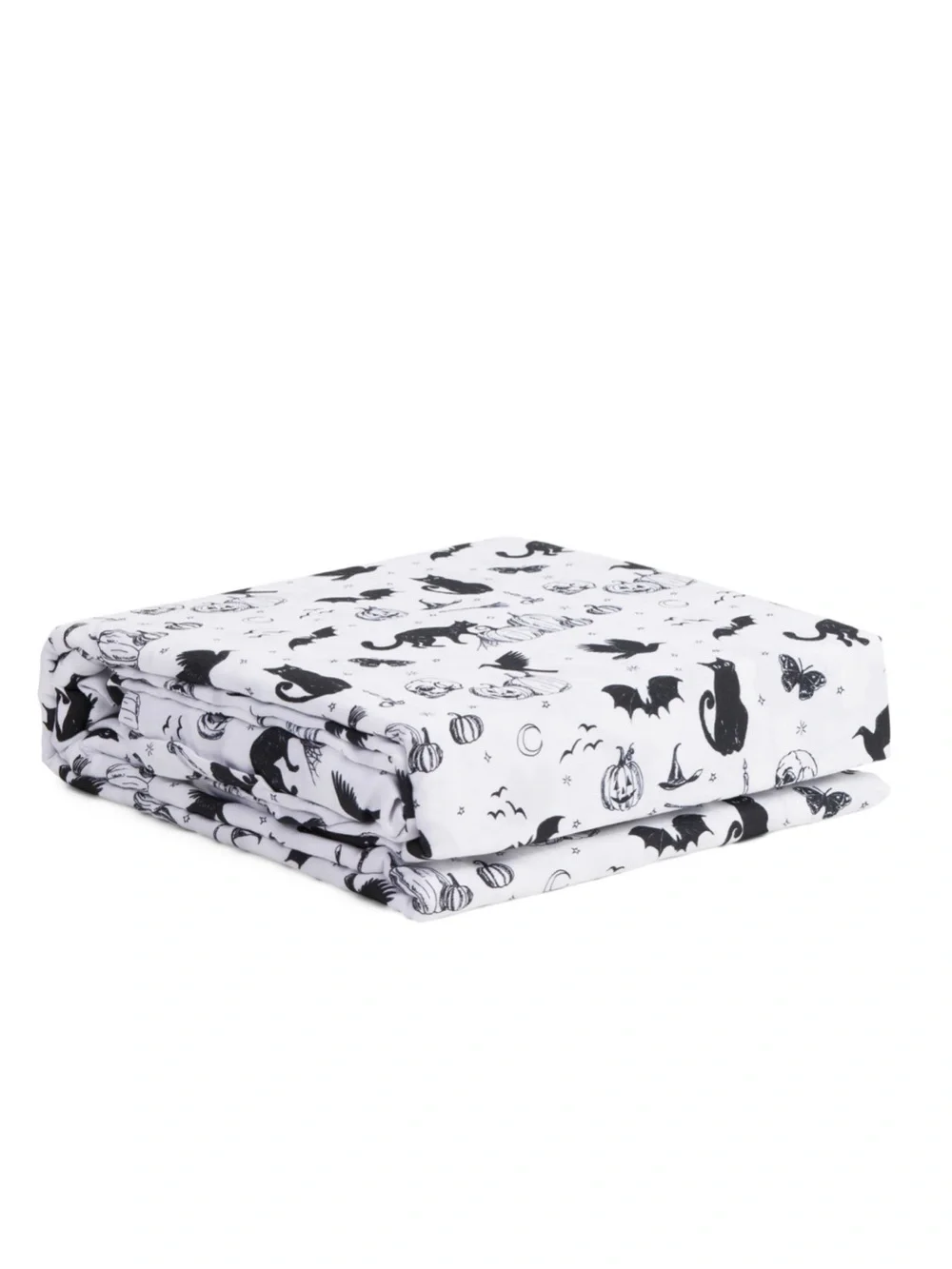 NEW Cynthia Rowley king size gothic black cat Halloween sheet set